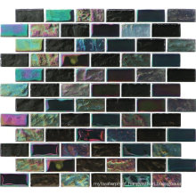 Iridescence Square Swimming Pool Crystal Stock Mosaic Tile